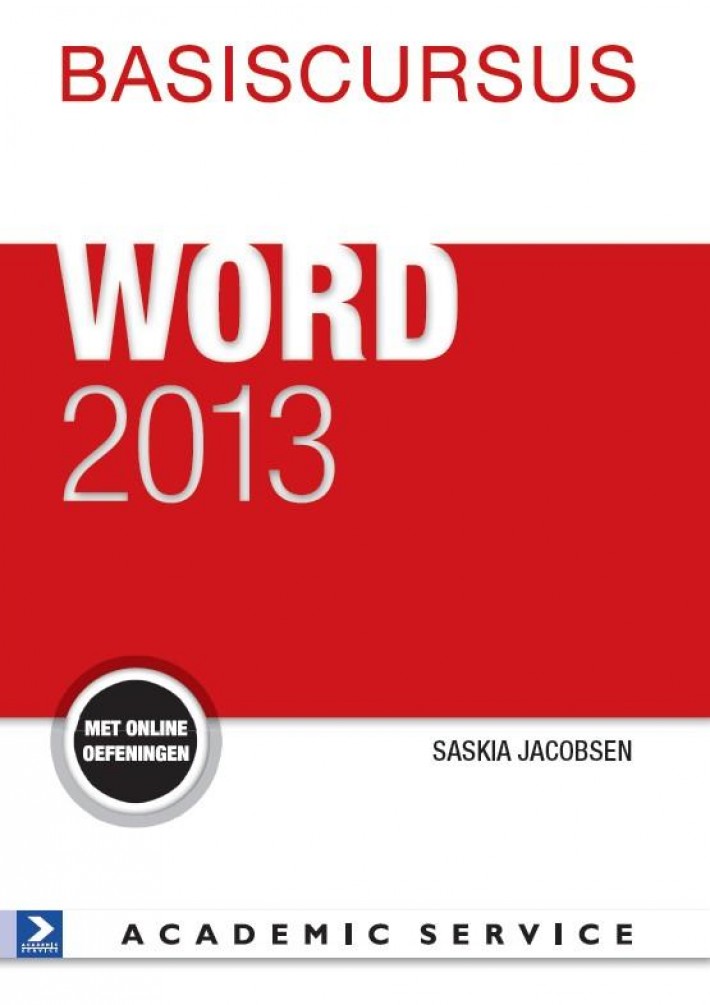 Basiscursus Word 2013
