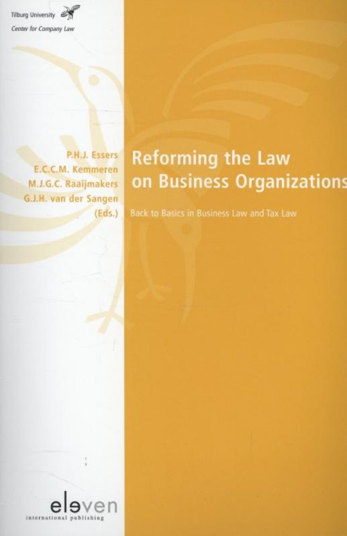 Reforming the law on business organisations
