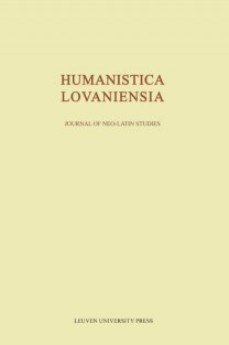 Journal of neo latin studies • Humanistica Lovaniensia • Humanistica Lovaniensia