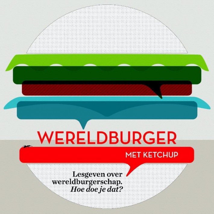 Wereldburger met ketchup