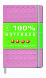 100% notebook large pink (6 ex.)