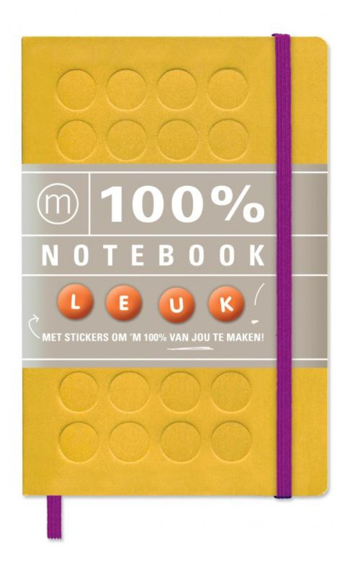 100% Notebook small yellow (6 ex.)