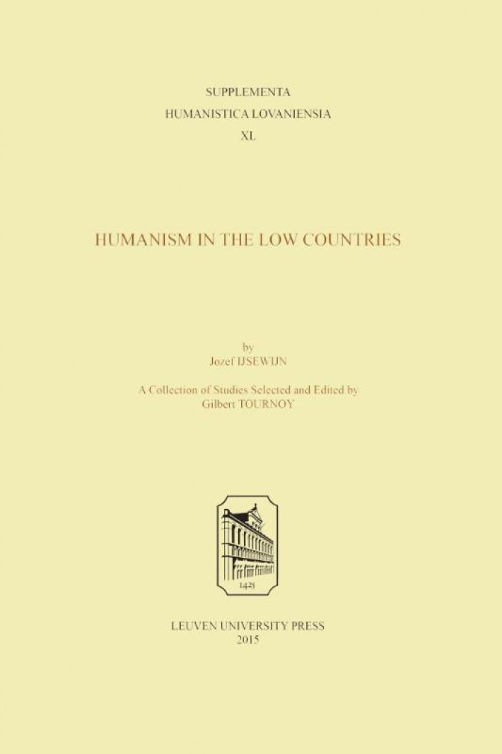 Jozef IJsewijn. Humanism in the Low Countries