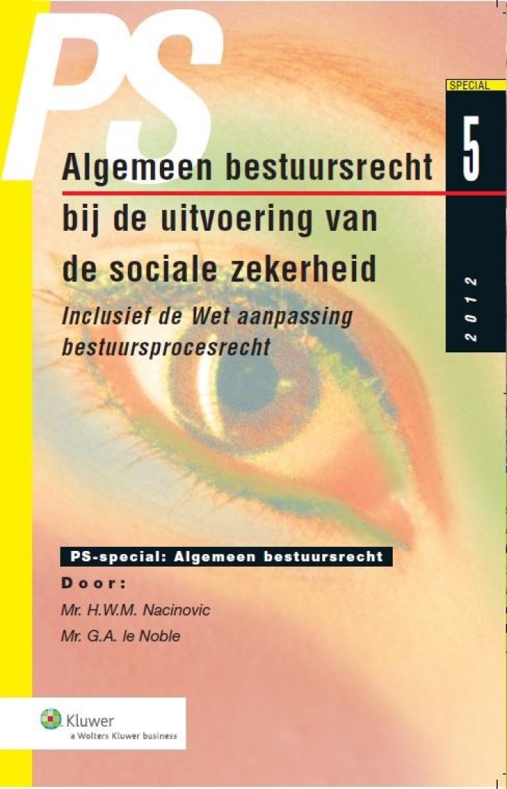 PS Special Algemeen Bestuursrecht bij uitvoering sociale zekerheid