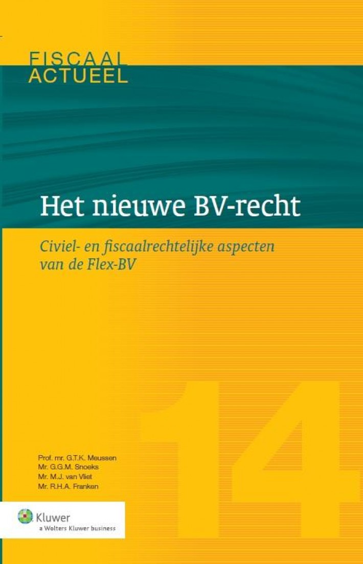 Het nieuwe BV-recht • Flex BV
