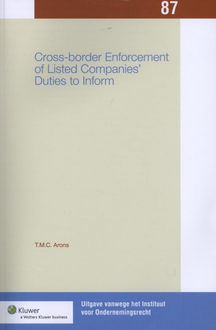 Cross-border Enforcement of Listed Companies' Duties to Inform