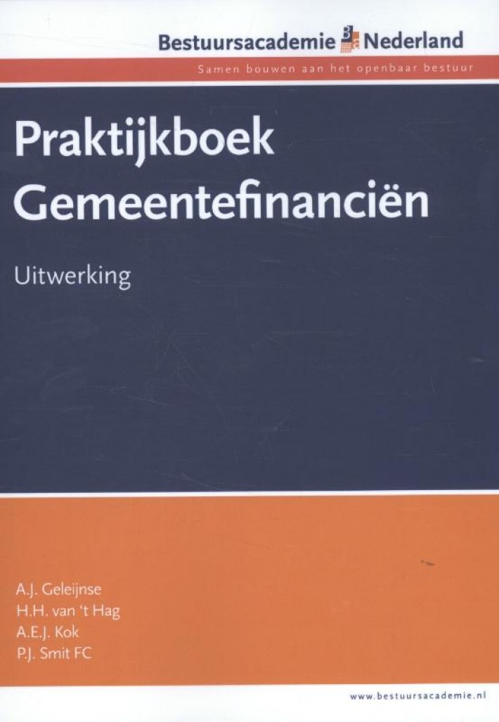 Praktijkboek gemeentefinanciën