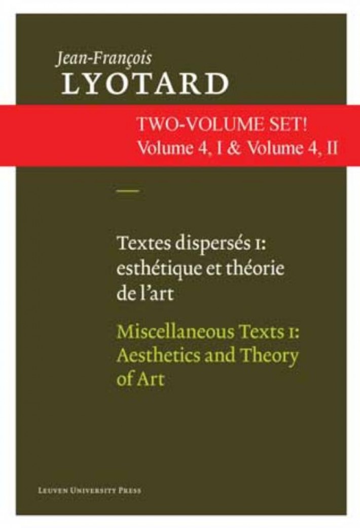 Textes disperses I & II: esthetiques et theorie de l'art & artistes contemporains