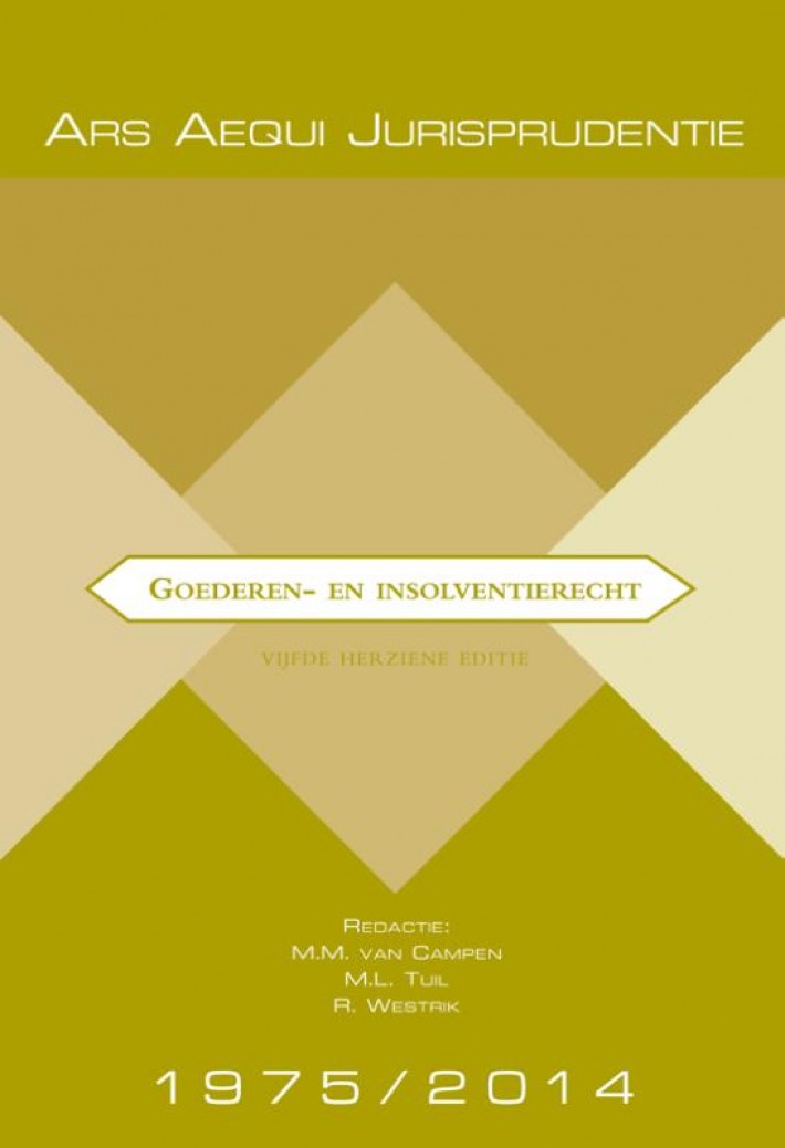 Jurisprudentie Goederen- & insolventierecht 1975-2014