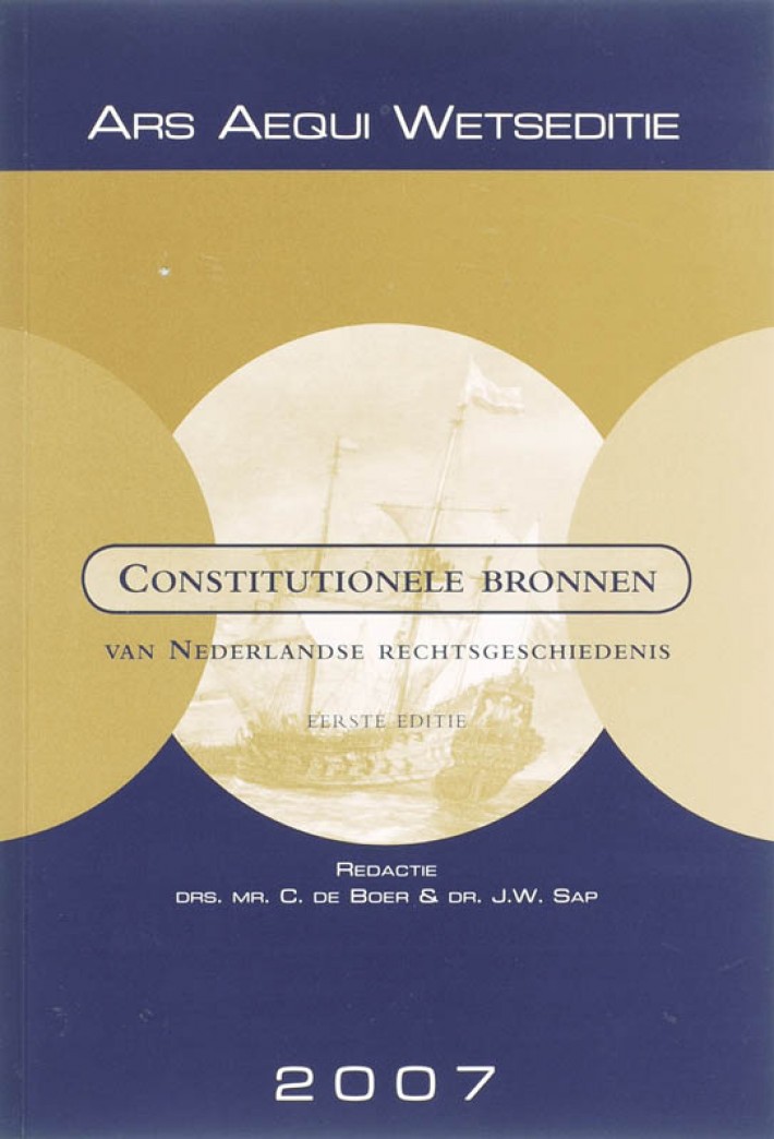 Constitutionele bronnen van Nederlandse rechtsgeschiedenis