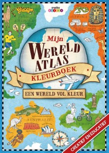 Mijn wereld atlas kleurboek