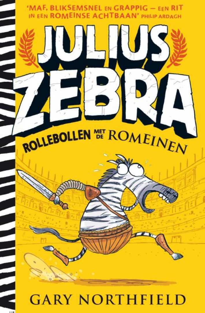Julius Zebra - 1 Rollebollen met de Romeinen - 5 ex met standee
