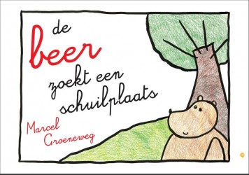 De beer zoekt een schuilplaats