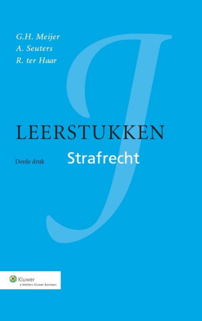 Leerstukken strafrecht • Leerstukken strafrecht