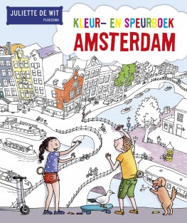 Kleur- en speurboek Amsterdam set 5 ex.