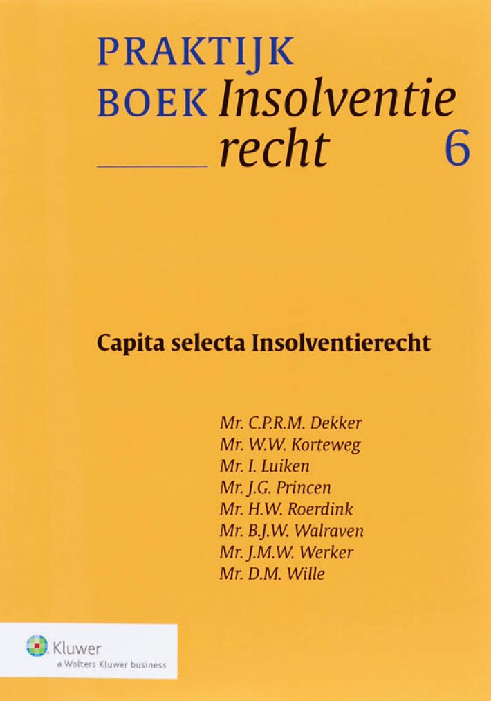 Praktijkboek insolventierecht