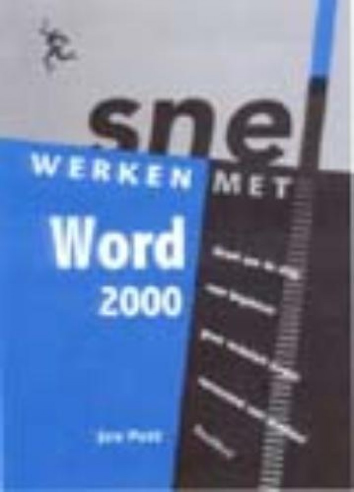 Snel werken met Word 2000