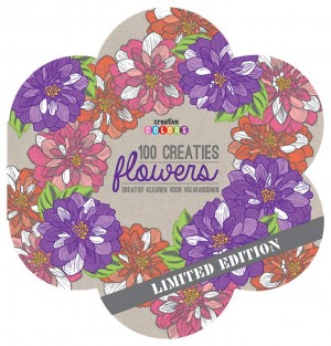 100 creaties flowers, kleuren voor volwassenen