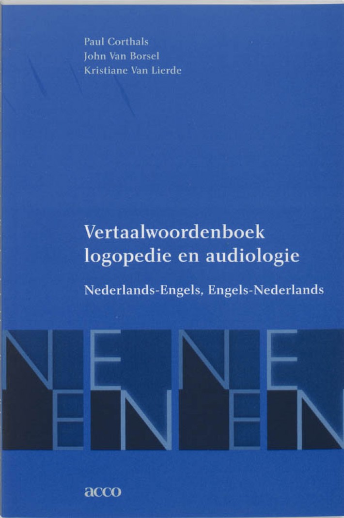 Vertaalwoordenboek logopedie en audiologie