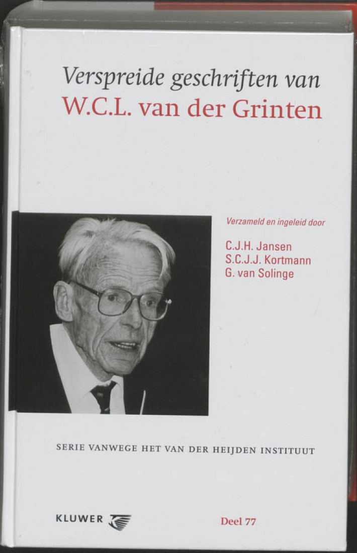 Verspreide geschriften van W.C.L.van der Grinten