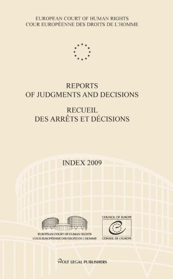Reports of judgments and decisions / recueil des arrets et decisions