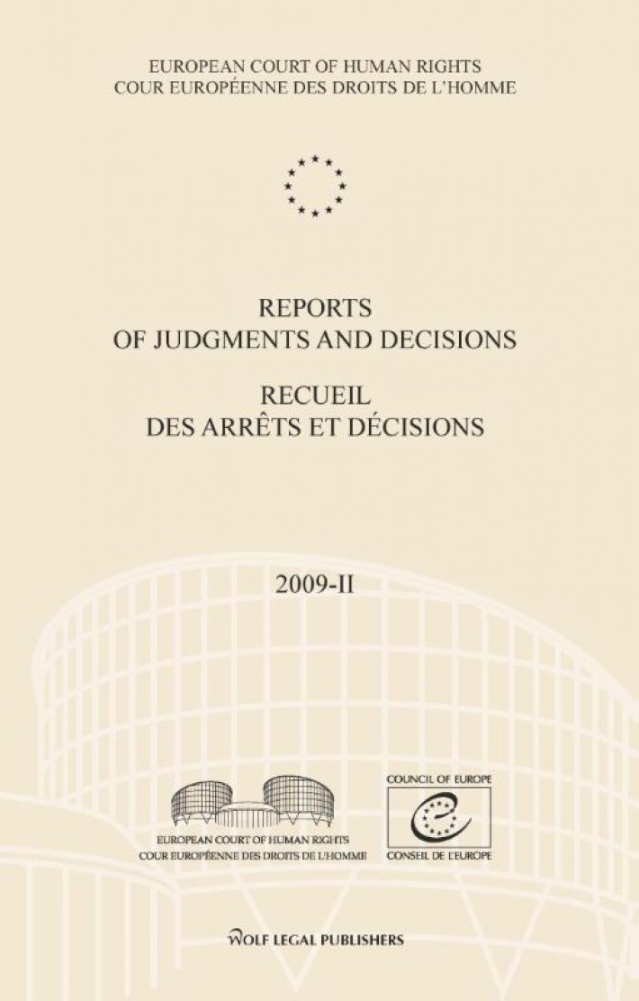 Reports of judgments and decisions / recueil des arrets et decicions