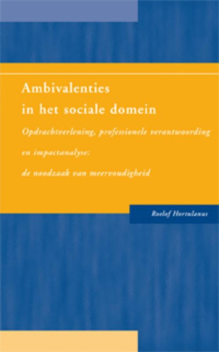 Ambivalenties in het sociale domein
