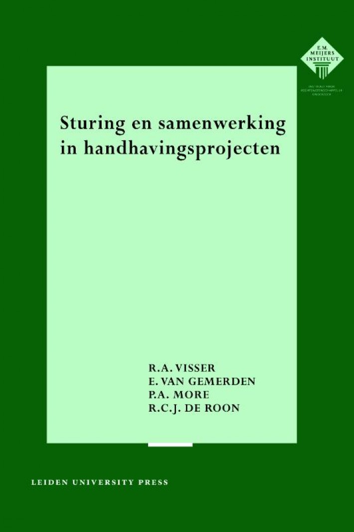 Sturing en samenwerking in handhavingsprojecten • Sturing en samenwerking in handhavingsprojecten