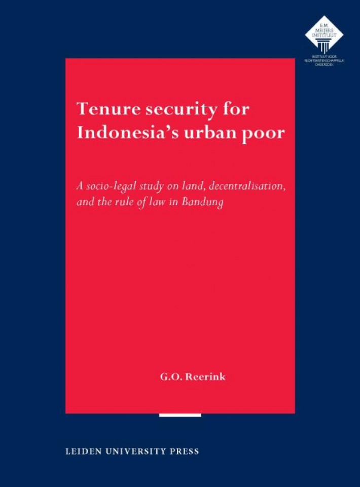 Tenure security for Indonesia's urban poor • Tenure security for Indonesia's urban poor