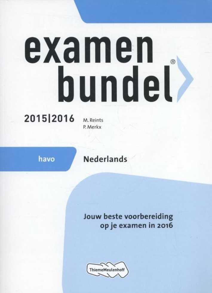 Examenbundel havo Nederlands