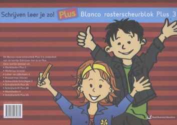 Schrijven leer je zo! blanco rasterscheurblok PLUS 3