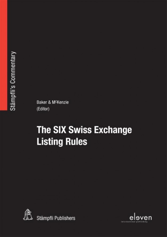 The SIX Swiss exchange listing rules