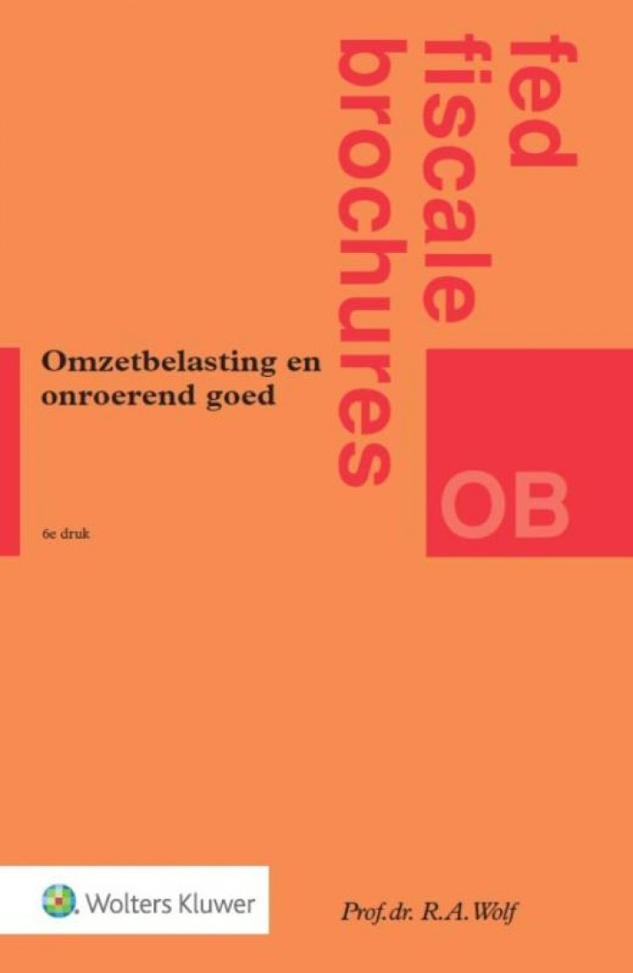 Omzetbelasting en onroerend goed