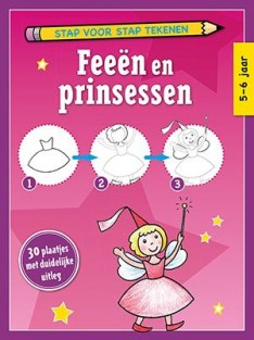 Stap voor stap tekenen Feeen en Prinsessen (set van4)