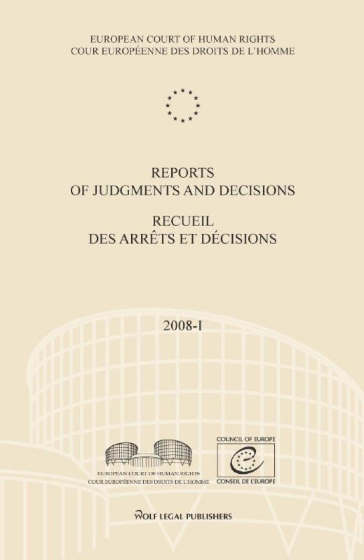 Reports of Judgments and decisions / recueil des arrets et decisions
