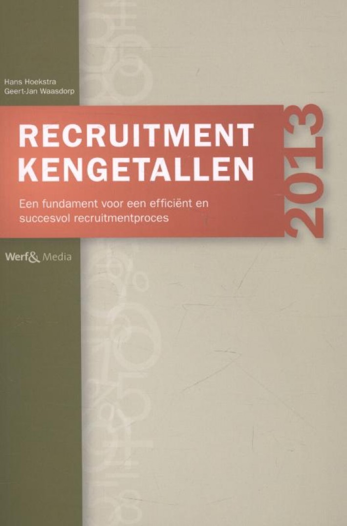 Recruitmentkengetallen 2013