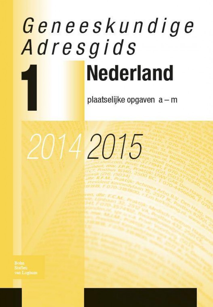 Geneeskundige adresgids Nederland 2014-2015