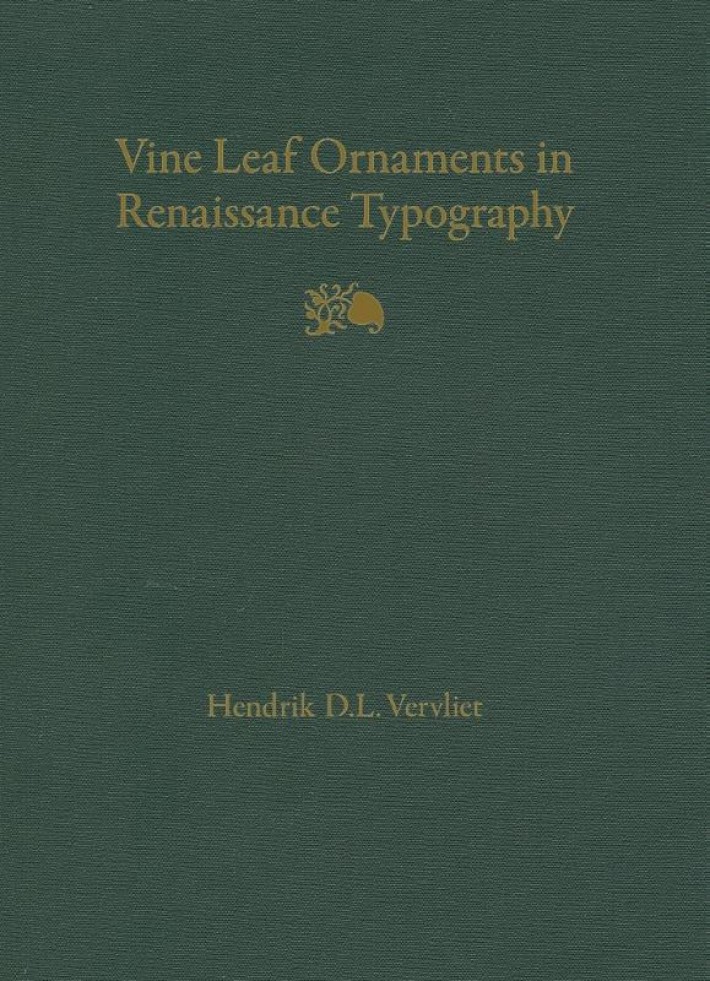 Vine leaf ornaments in Renaissance typography