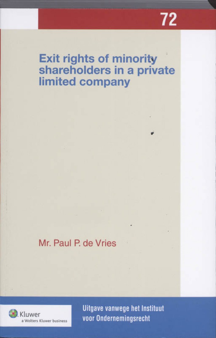 Exit rights of minority shareholders in a private limited company