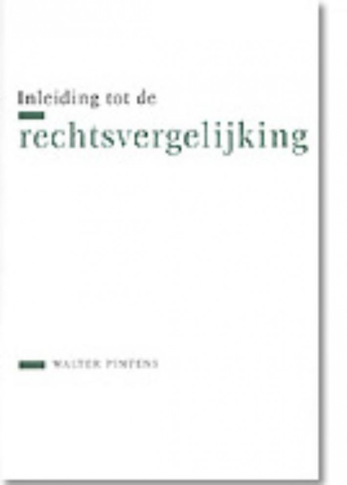 Inleiding tot de rechtsvergelijking