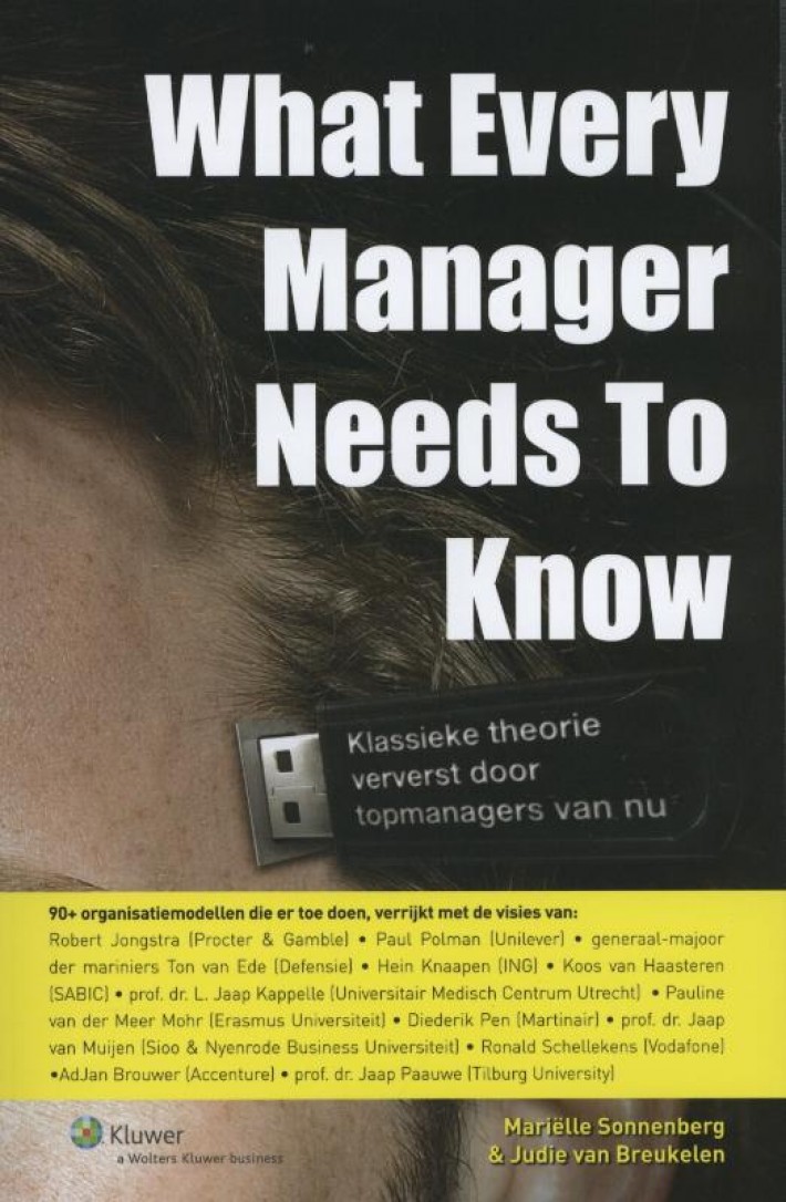 What every manager needs to know • What every manager needs to know