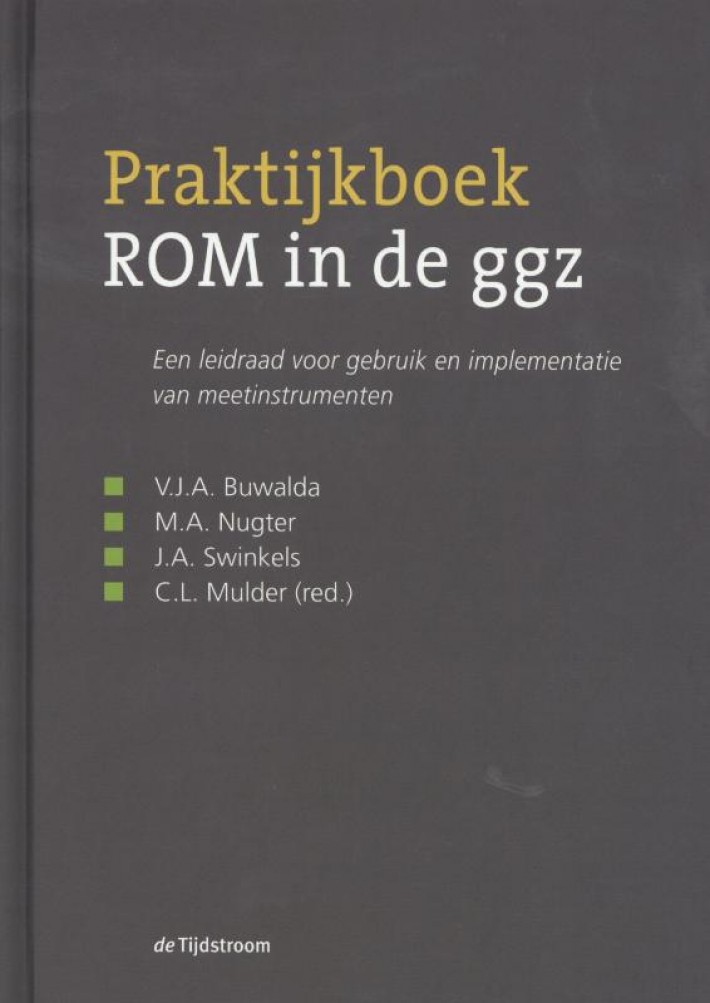 Praktijkboek ROM in de ggz