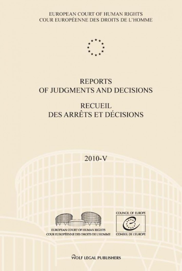 Reports of judgments and decisions / recueil des arrets et decisions