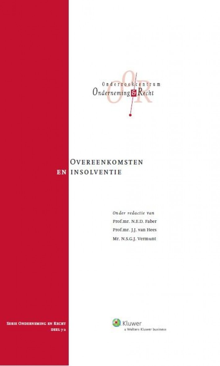 Overeenkomst en faillissement
