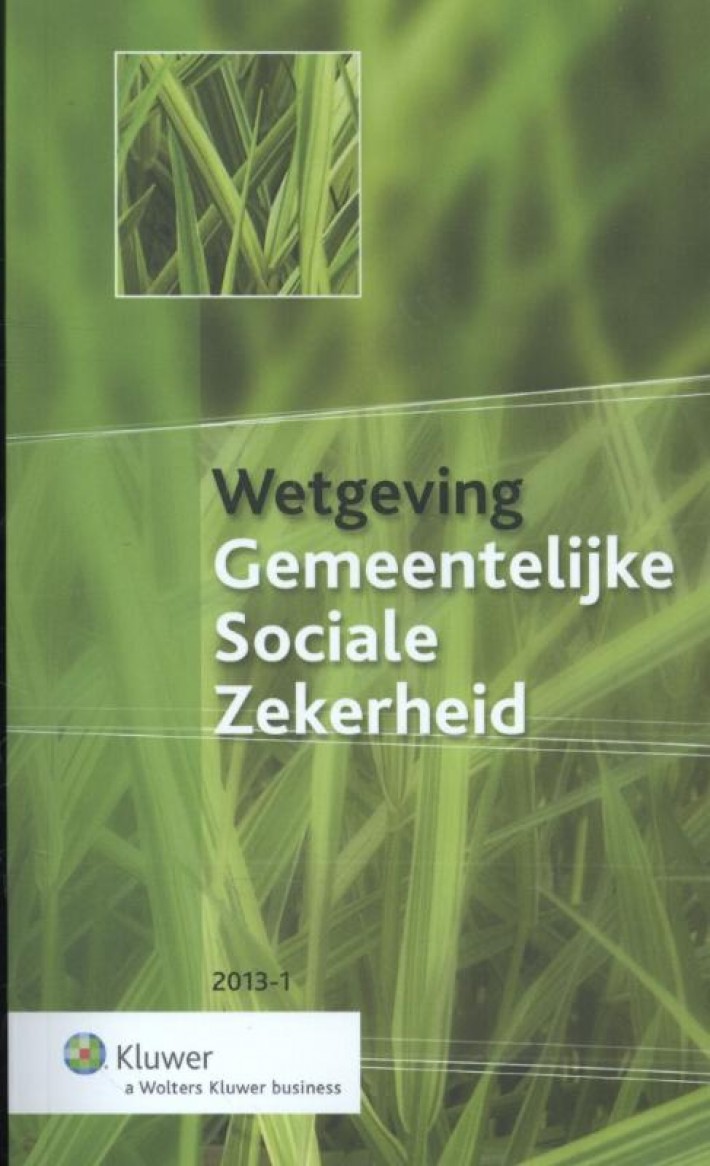 Wetgeving gemeentelijke sociale zekerheid