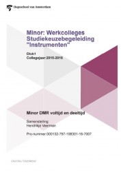 Minor: werkcolleges studiekeuzebegeleiding 'Instrumenten'