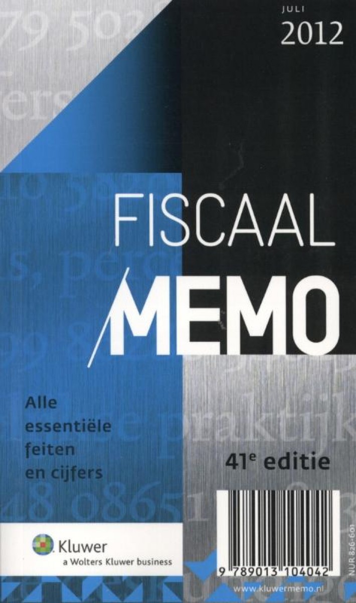 Fiscaal Memo &bullet; Fiscaal memo