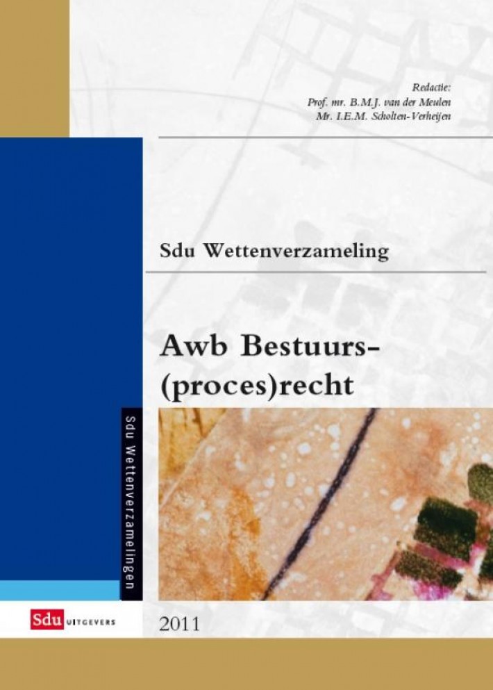 Sdu Wettenverzameling Awb Bestuurs(proces)recht eBook