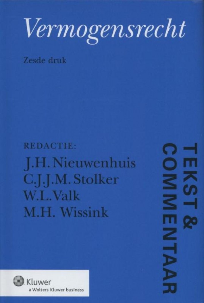 Tekst & commentaar: vermogensrecht