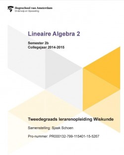 Lineaire algebra 2